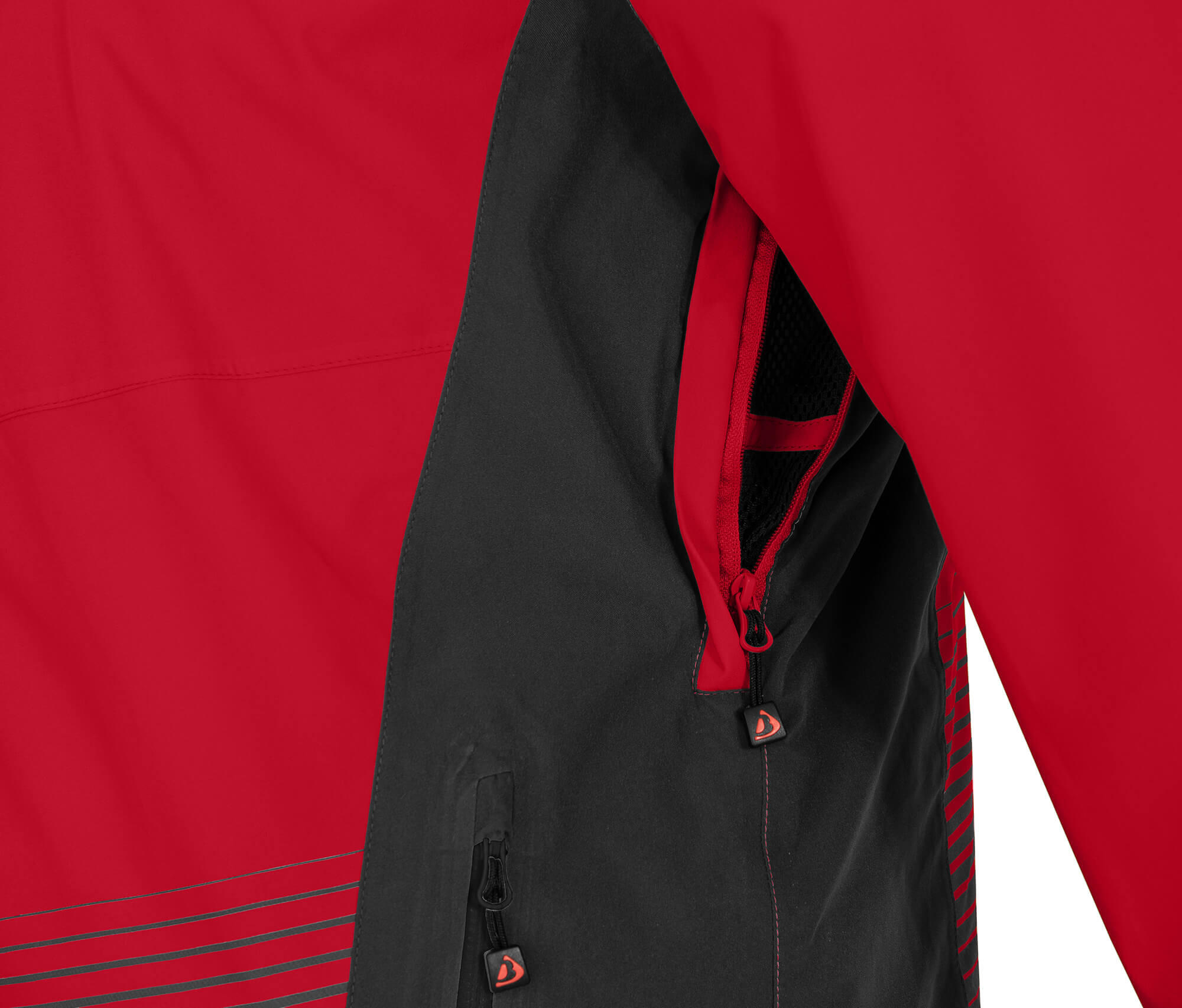 Herren Skijacke warm wattiert, wasserdicht (20000 mm) Rot 7/7