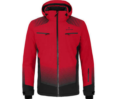 Herren Skijacke warm wattiert, wasserdicht (20000 mm) Rot