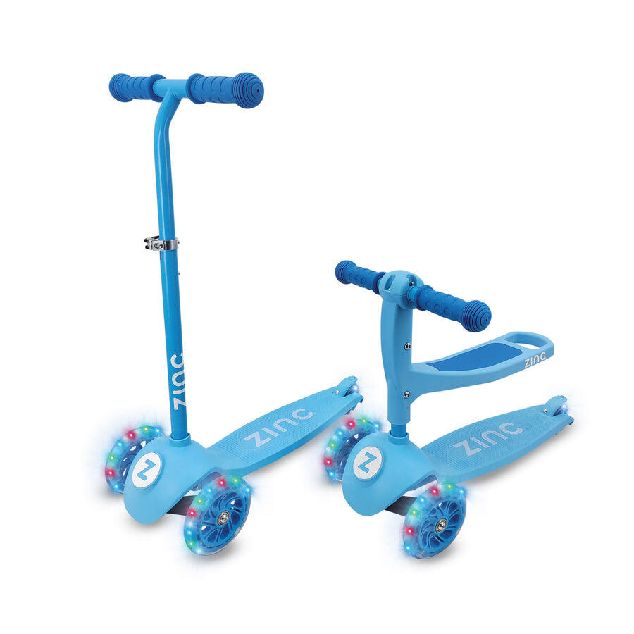 Zinc My First 3-in-1 Kids 3 Wheel Scooter Ride On - Blue 1/6