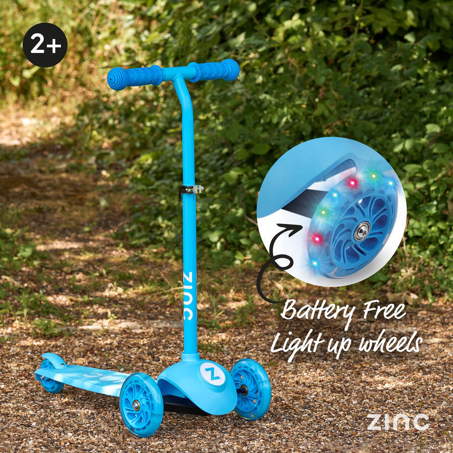Zinc My First 3-in-1 Kids 3 Wheel Scooter Ride On - Blue 3/6