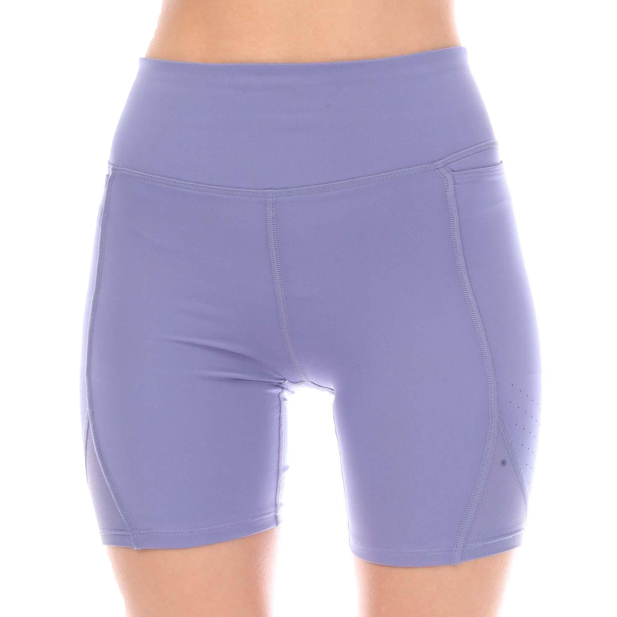 Womens/Ladies Run Stamina Shorts (Purple) 1/2