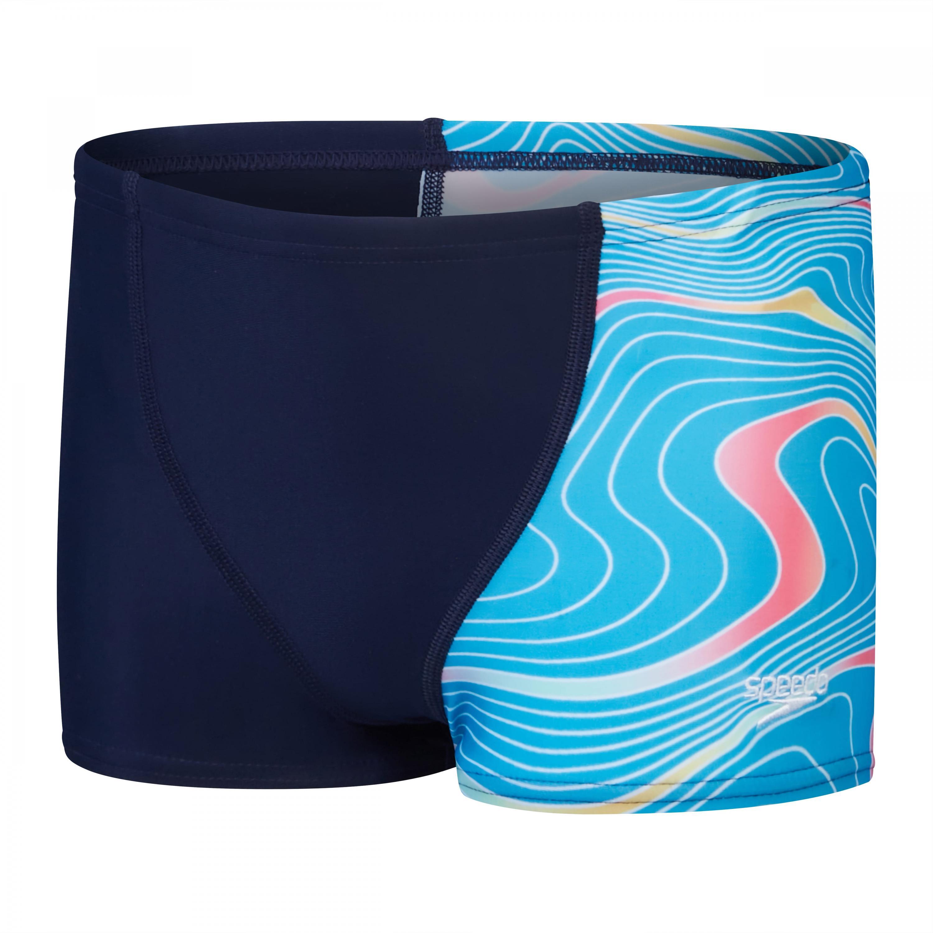 SPEEDO Costume Da Bagno A Pantaloncino Stampa Digitale Taglio A V Ragazzi Speedo Blu