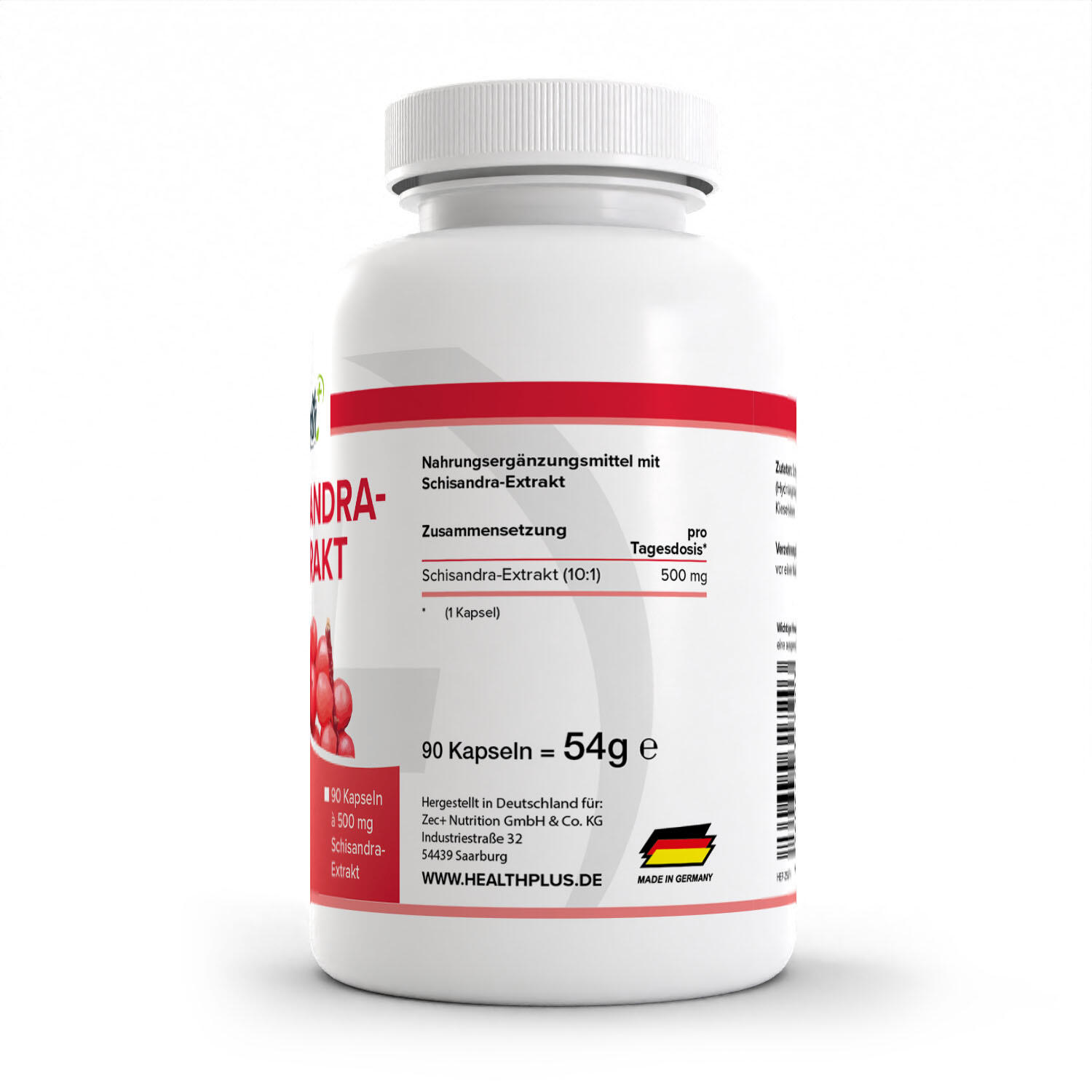 Zec+ Health+ Schisandra-Extract (90 Caps) Unflavoured 2/3