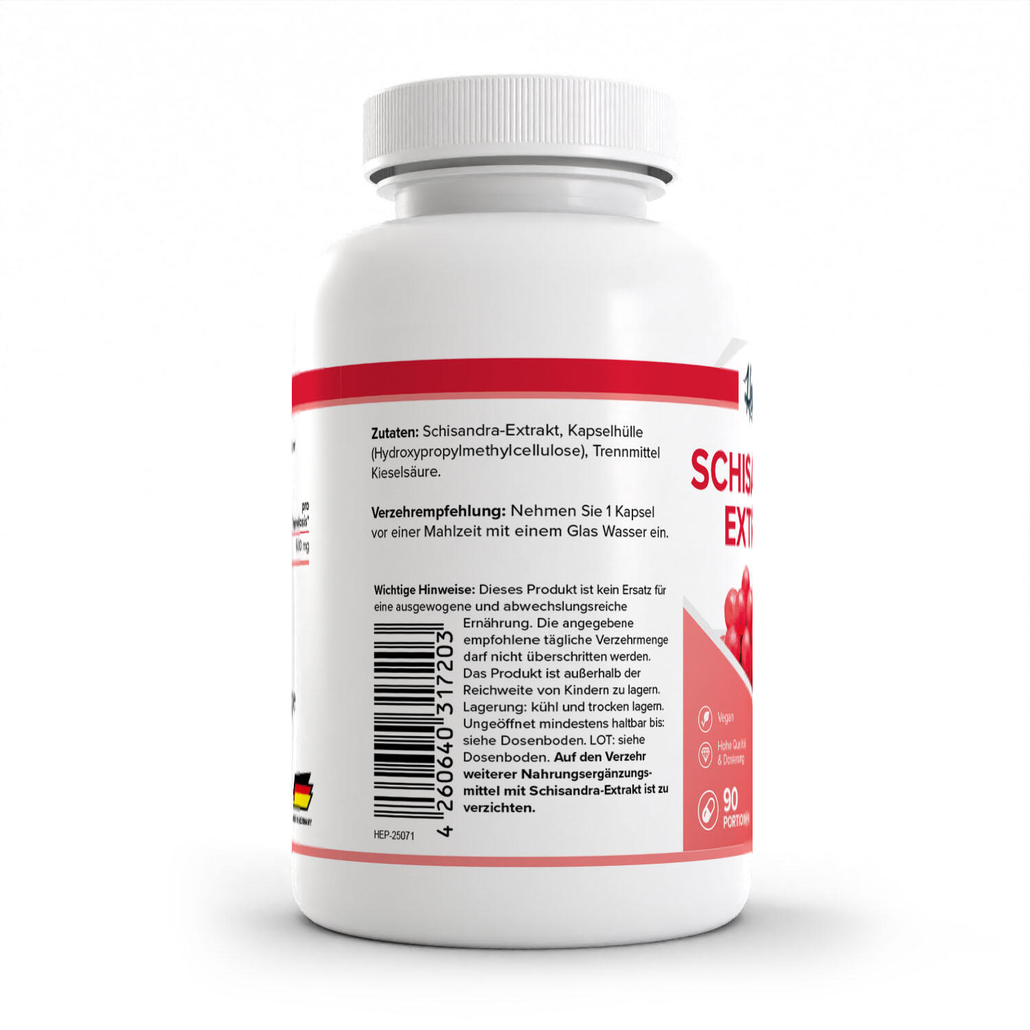 Zec+ Health+ Schisandra-Extract (90 Caps) Unflavoured 3/3