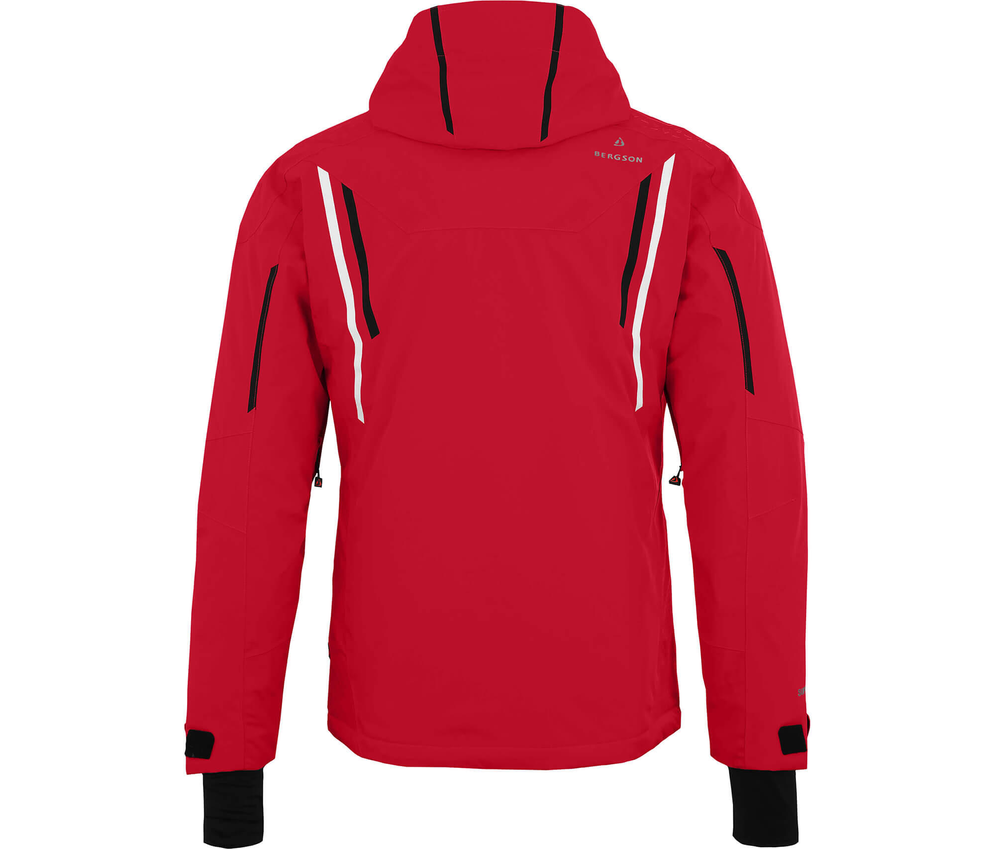 Herren Skijacke warm wattiert, wasserdicht (20000 mm) Rot 2/5