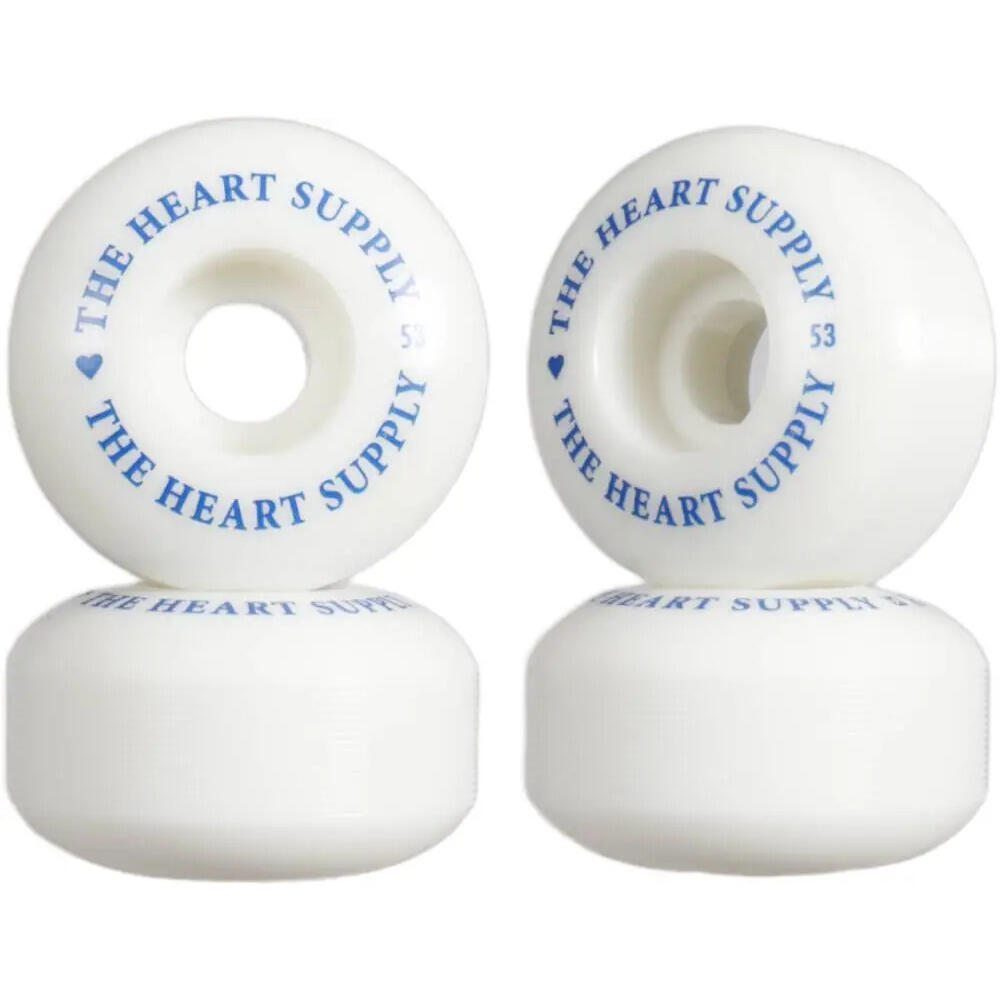 The Heart Supply - Pack De Roues De Planche De Skate Centrano Heart Supply Clean Heart 99a (x4) - Roue - Blanc|bleu - Taille Unique - Decathlon