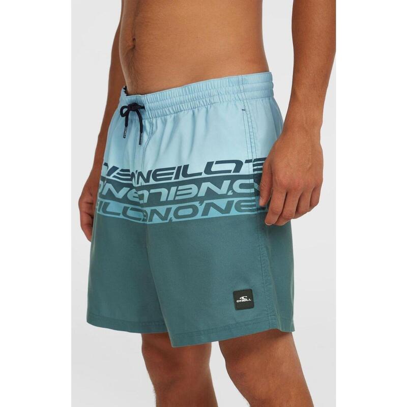 Sort de plaja O'Neill Cali Stripe 16'' Swimshorts - albastru barbati