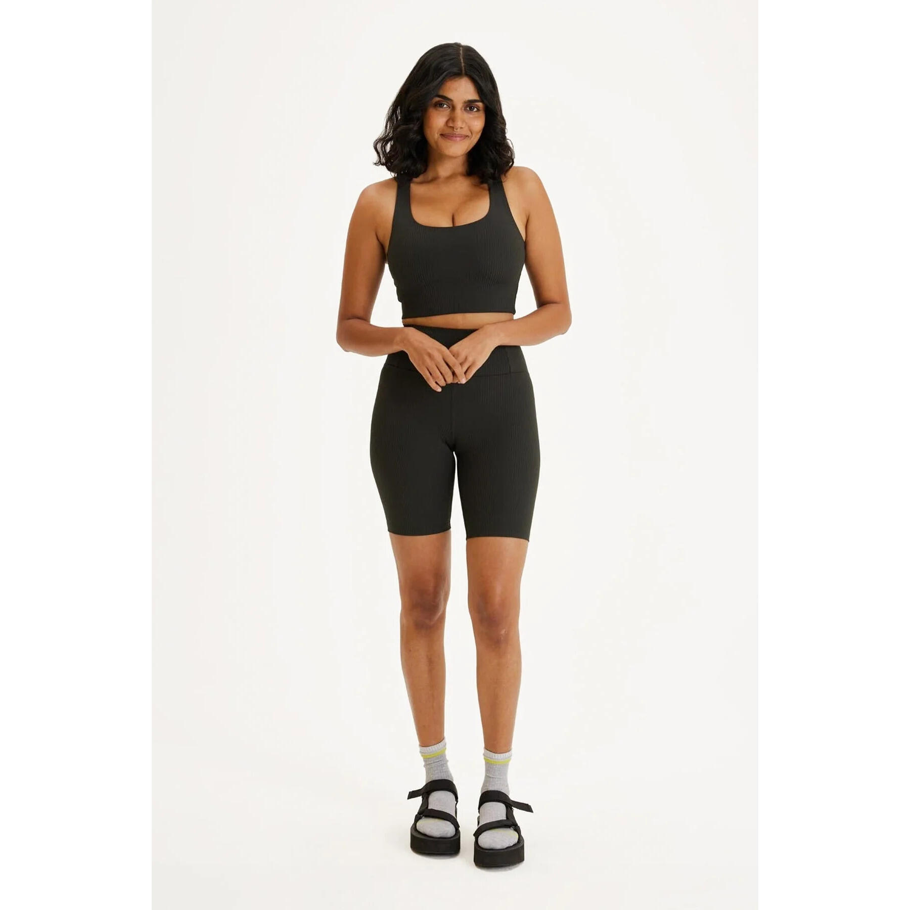 Girlfriend Collective - Brassière Femme Girlfriend Collective Rib Paloma - Brassière - Noir - 60 5xl - Decathlon