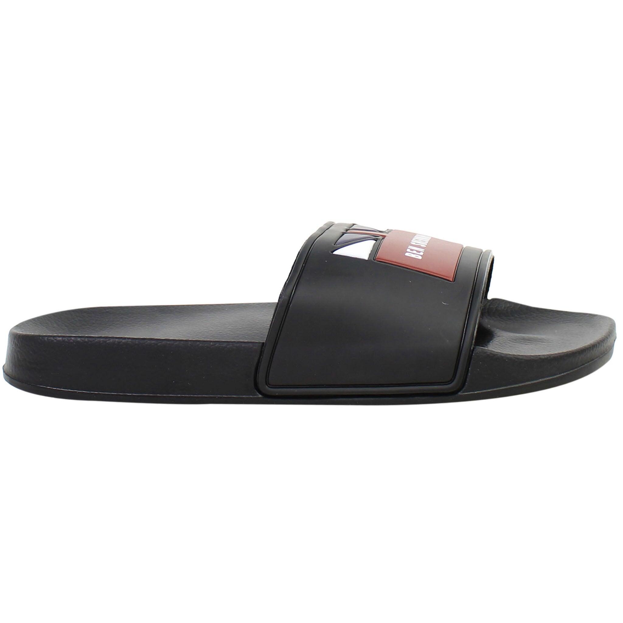 Ben Sherman Union Mens Black Sliders 2/6