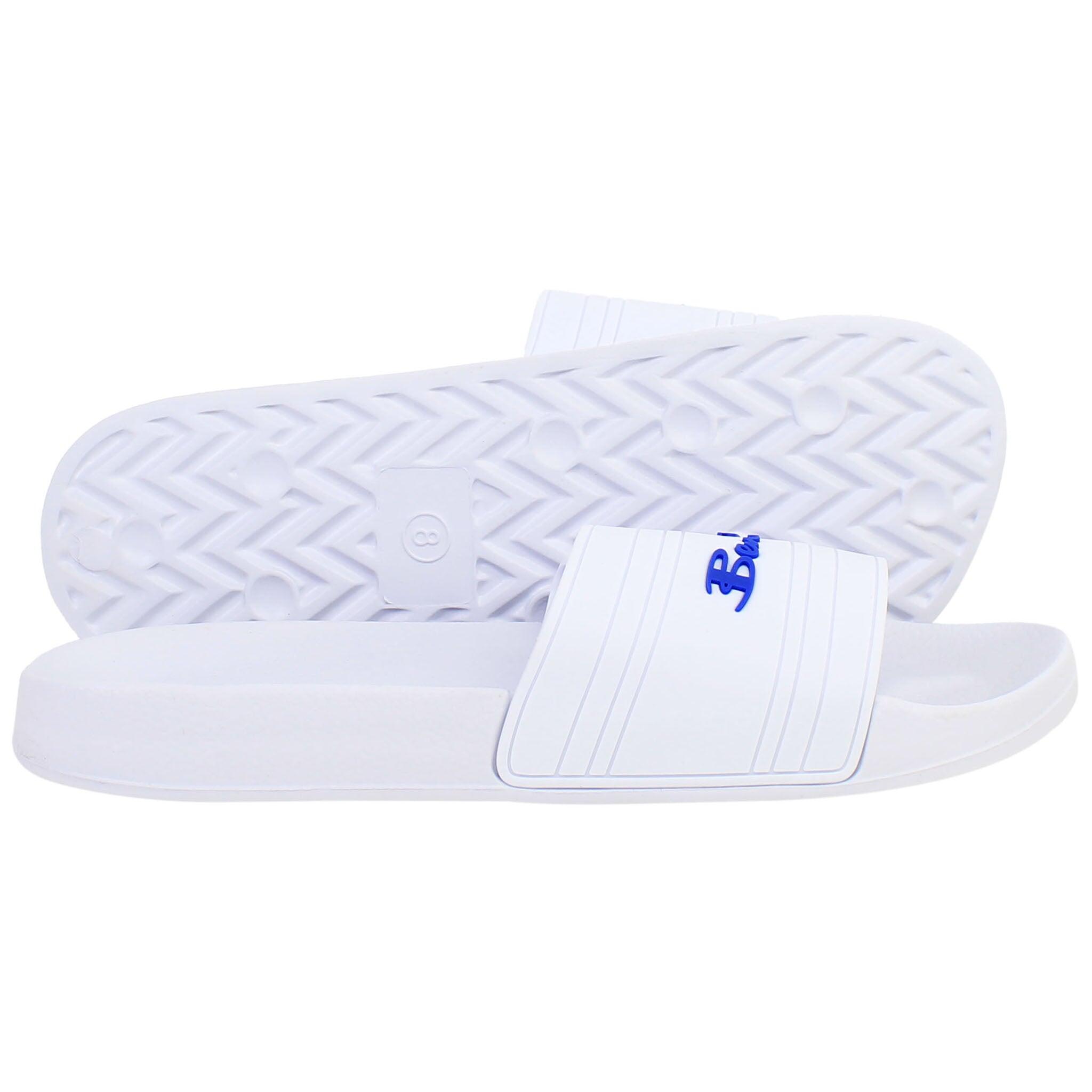 Ben Sherman Southend Mens White Sliders 4/5