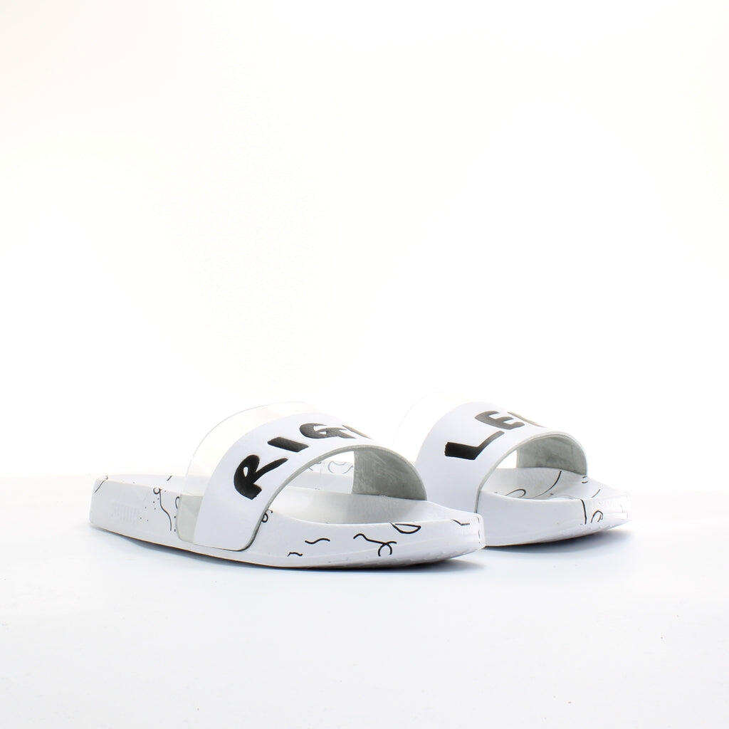 Puma x Shantell Martin Leadcat White Synthetic Unisex Slip On Sliders 365952 01 3/6