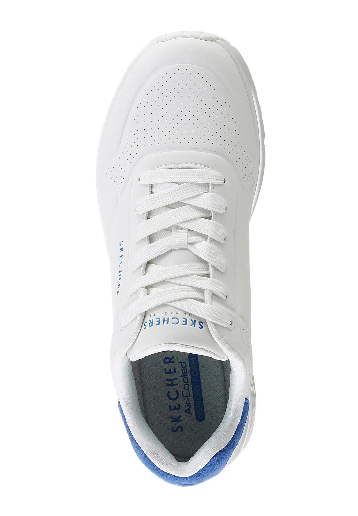 Skechers Street Uno - Suited on Air Herren Sneakers 183004 WBL weiss/blau 3/5