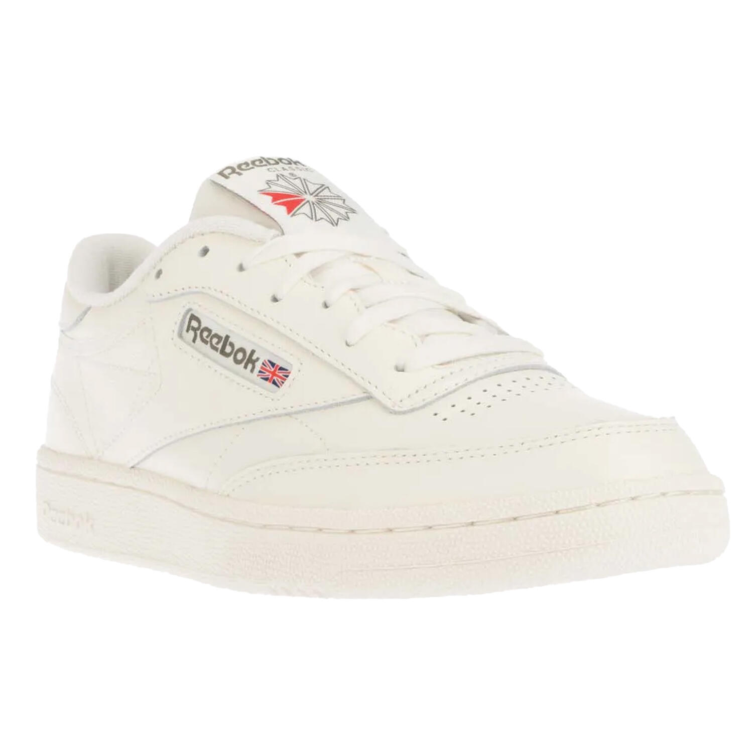REEBOK Mens Club C 85 Leather Trainers (Chalk)