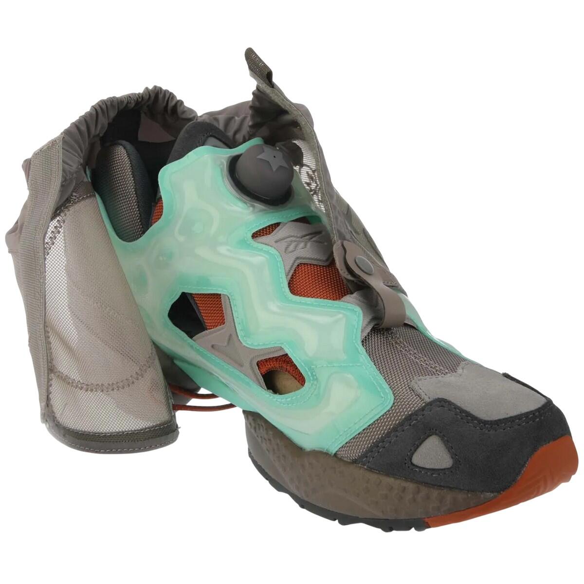 Mens Happy99 InstaPump Fury 95 Leather Trainers (Mint) REEBOK