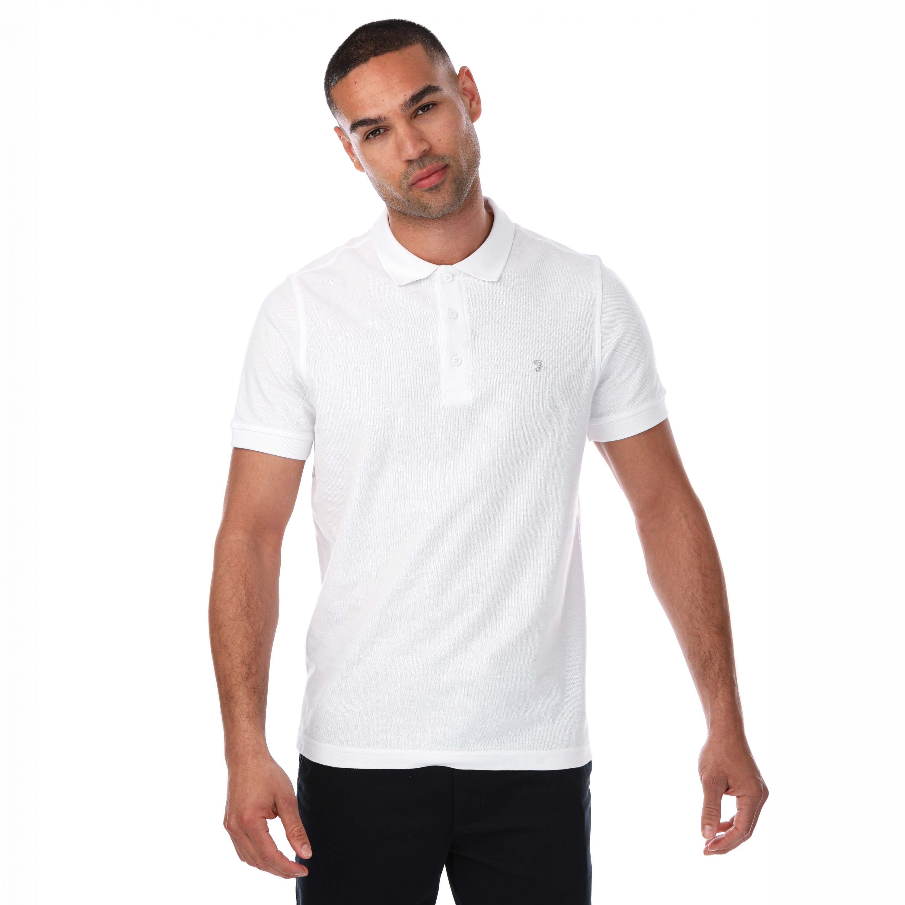 Unisex Adult Cove Modern Polo Shirt (White) 1/3