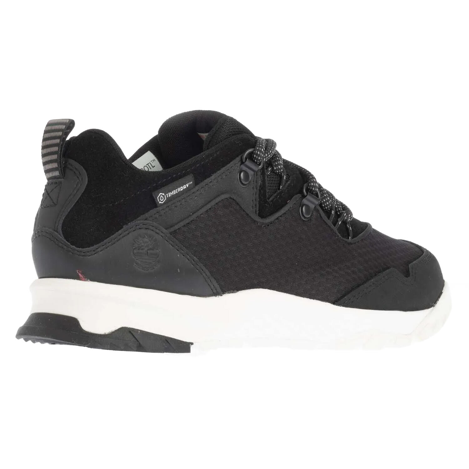 Womens/Ladies Lace Up Leather Low Waterproof Hiking Shoes (Black) 2/4