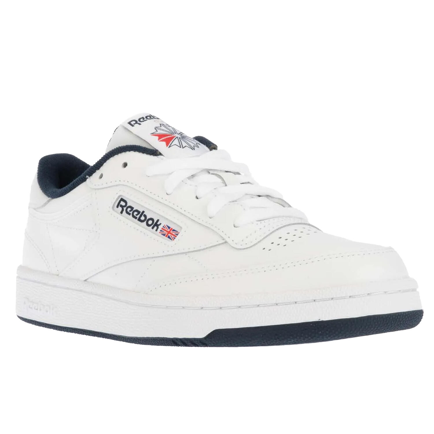 REEBOK Mens Club C 85 Leather Trainers (White)