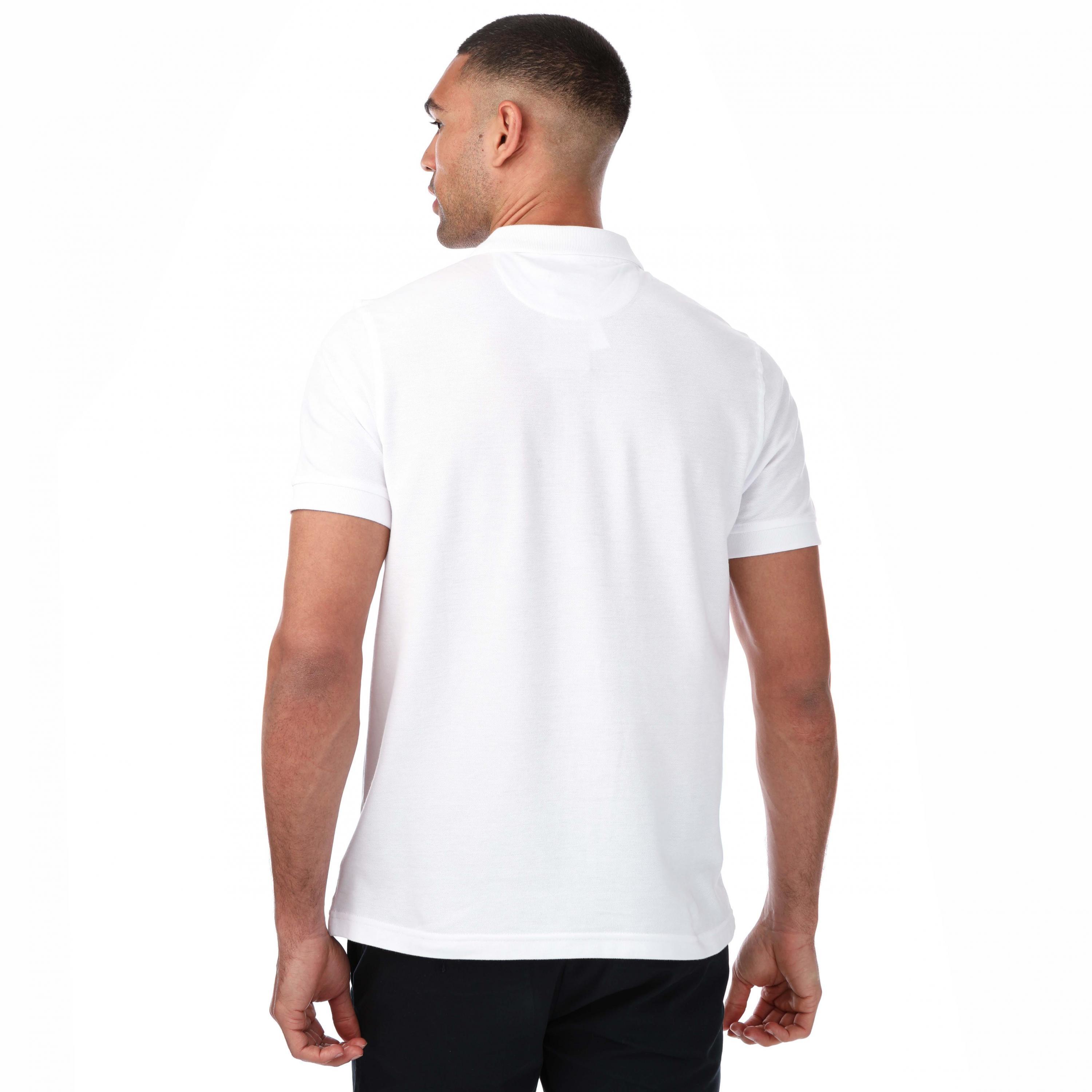 Unisex Adult Cove Modern Polo Shirt (White) 2/3