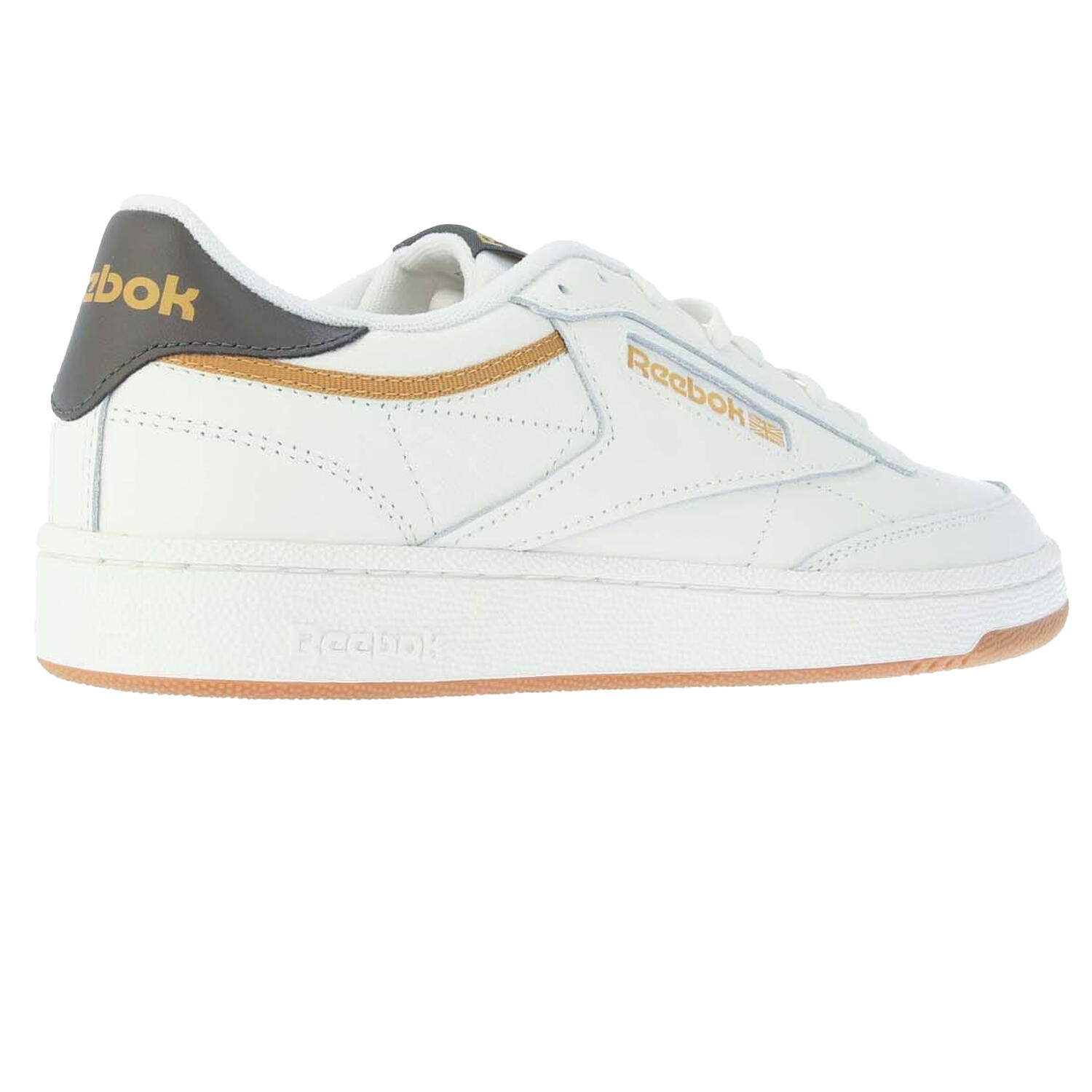 Mens Club C 85 Leather Trainers (Chalk) 2/3