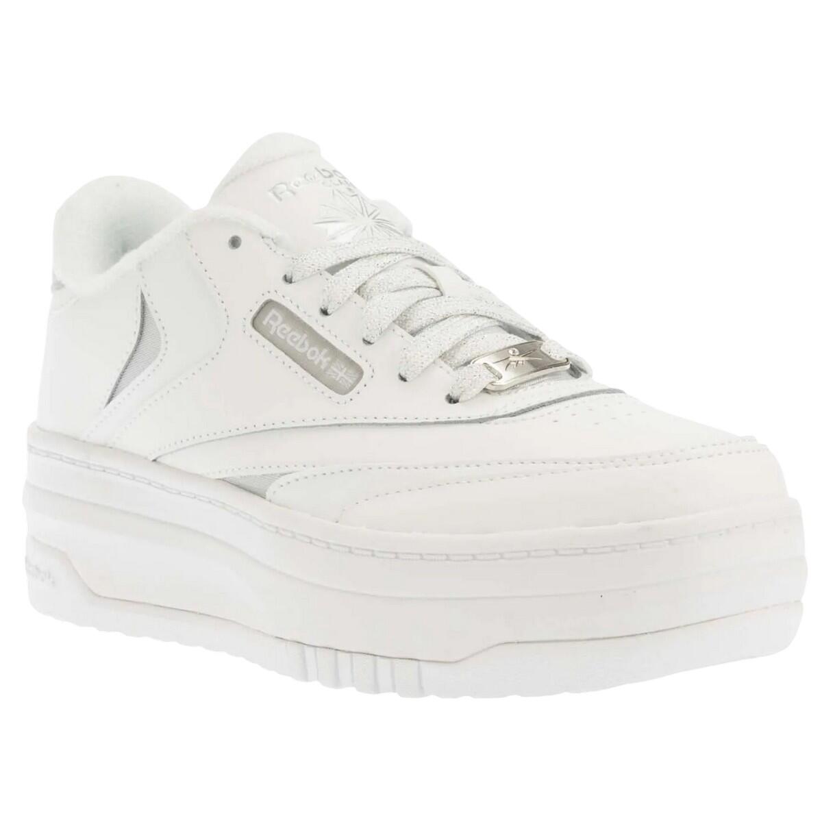 Childrens/Kids Club C Extra Leather Trainers (White) 1/4