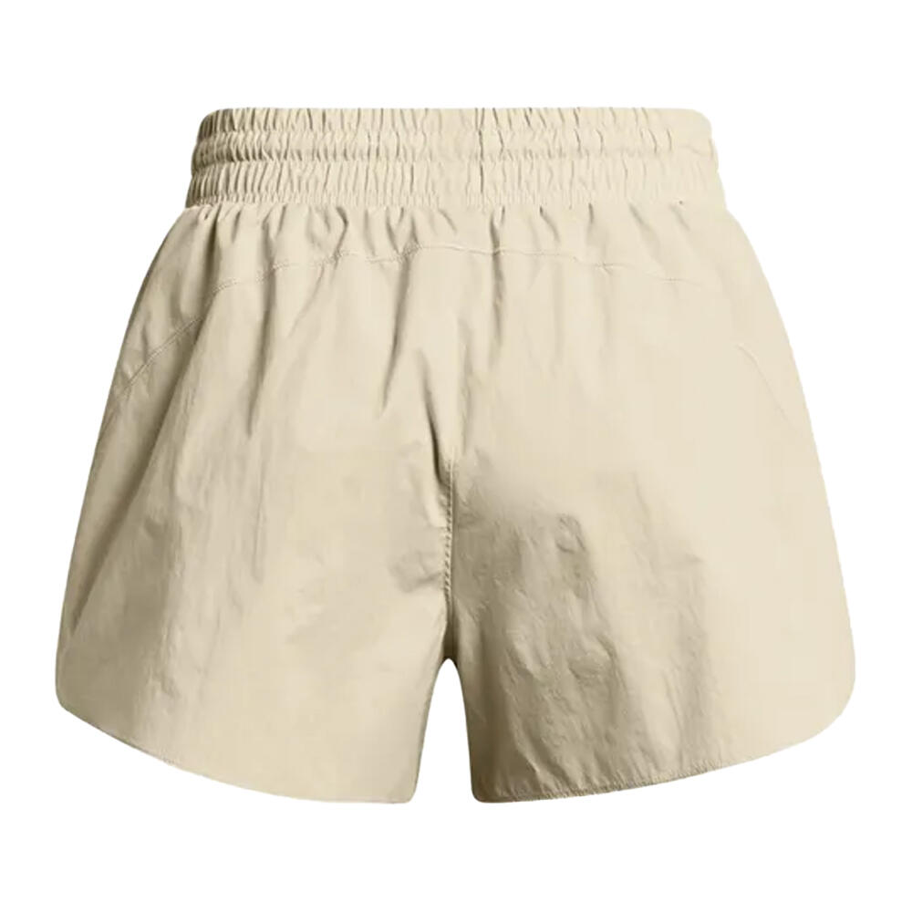 Pantaloncini Tessuto Donna Under Armour Marrone 3/6