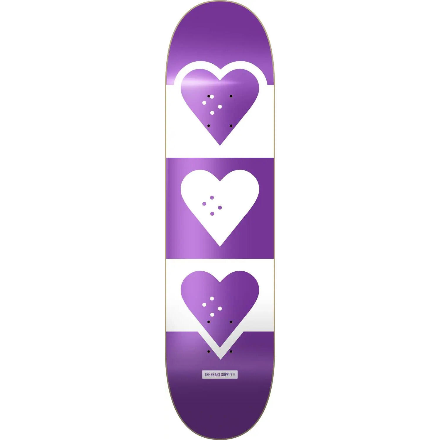 The Heart Supply - Planche De Skate Heart Supply Squadron - Planche De Skate - Blanc|violet - Taille Unique - Decathlon