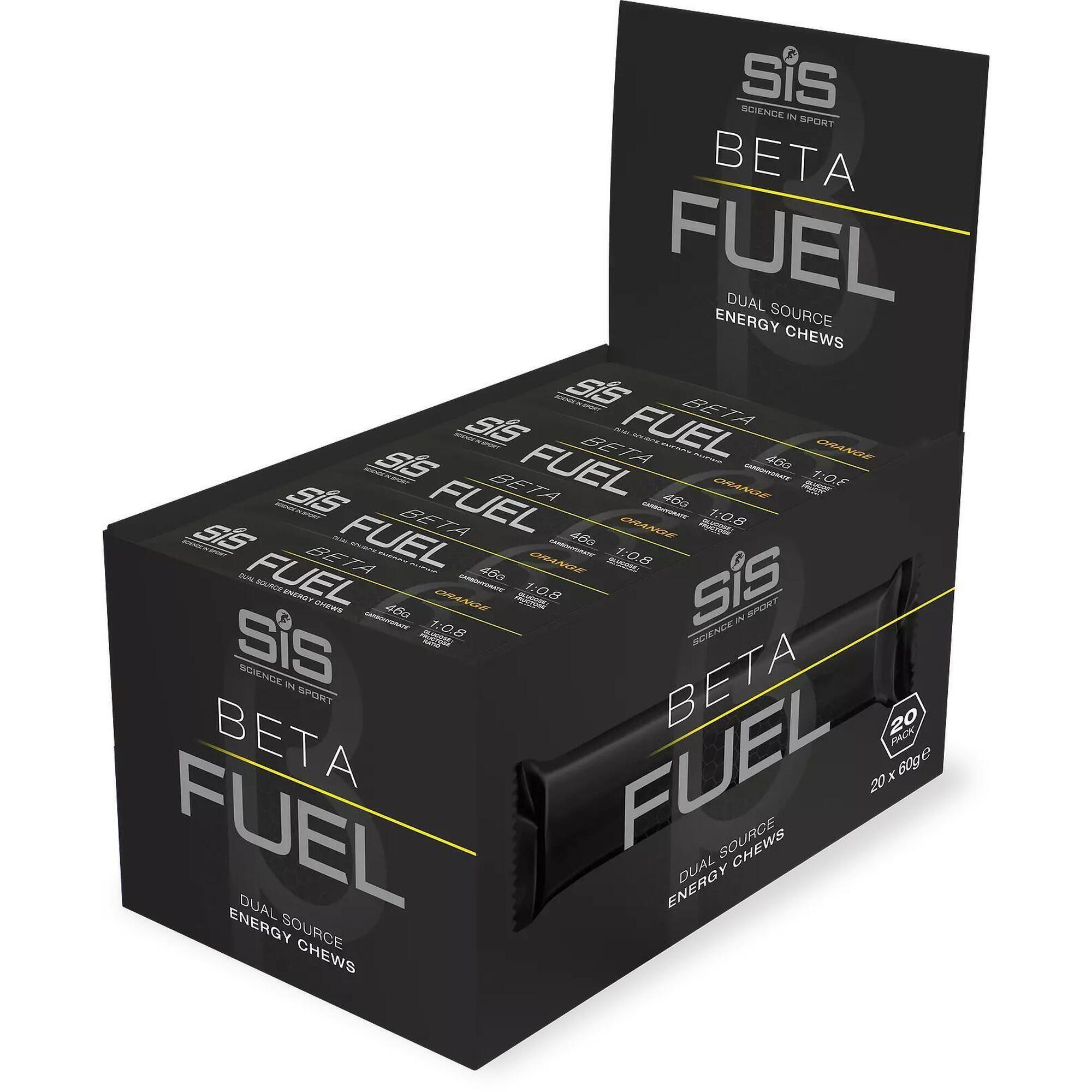 Science In Sport - Sis Beta Fuel Energy Chews (20x60g) Orange - Barres - Barres Énergétiques - Gomme Énergétique - 20 - Decathlon