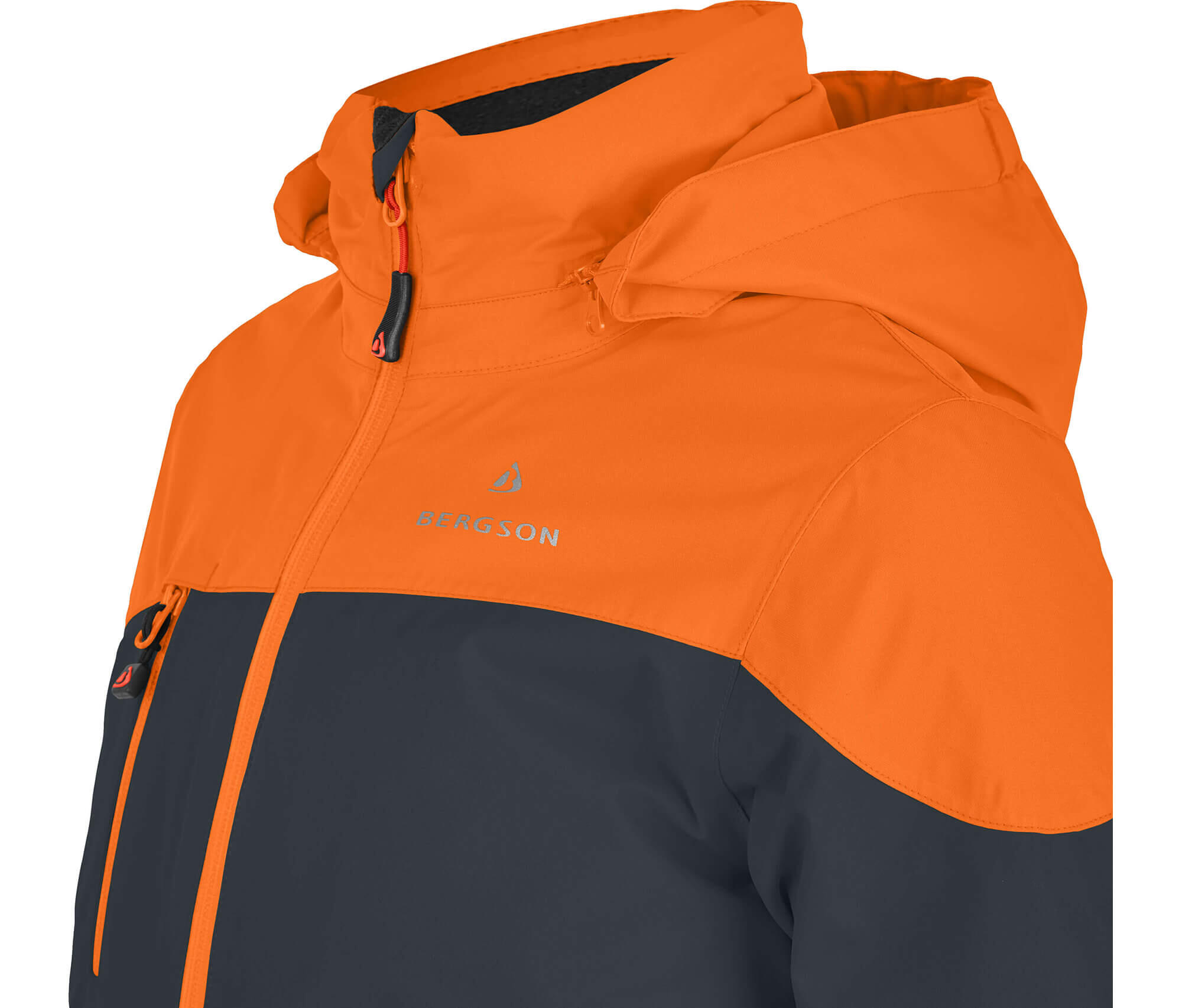 Kinder Skijacke extra weit für extra viel Spaß im Schnee! Grau 4/4