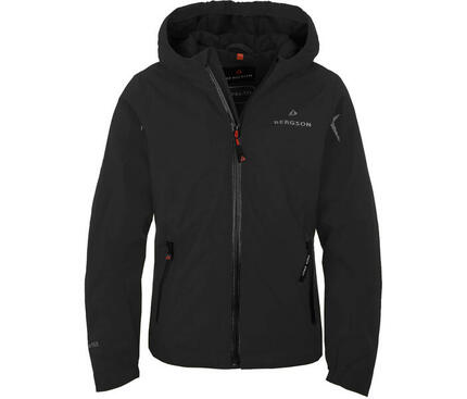 Regenjacke leicht wattiert, 12000 mm Wassersäule Schwarz