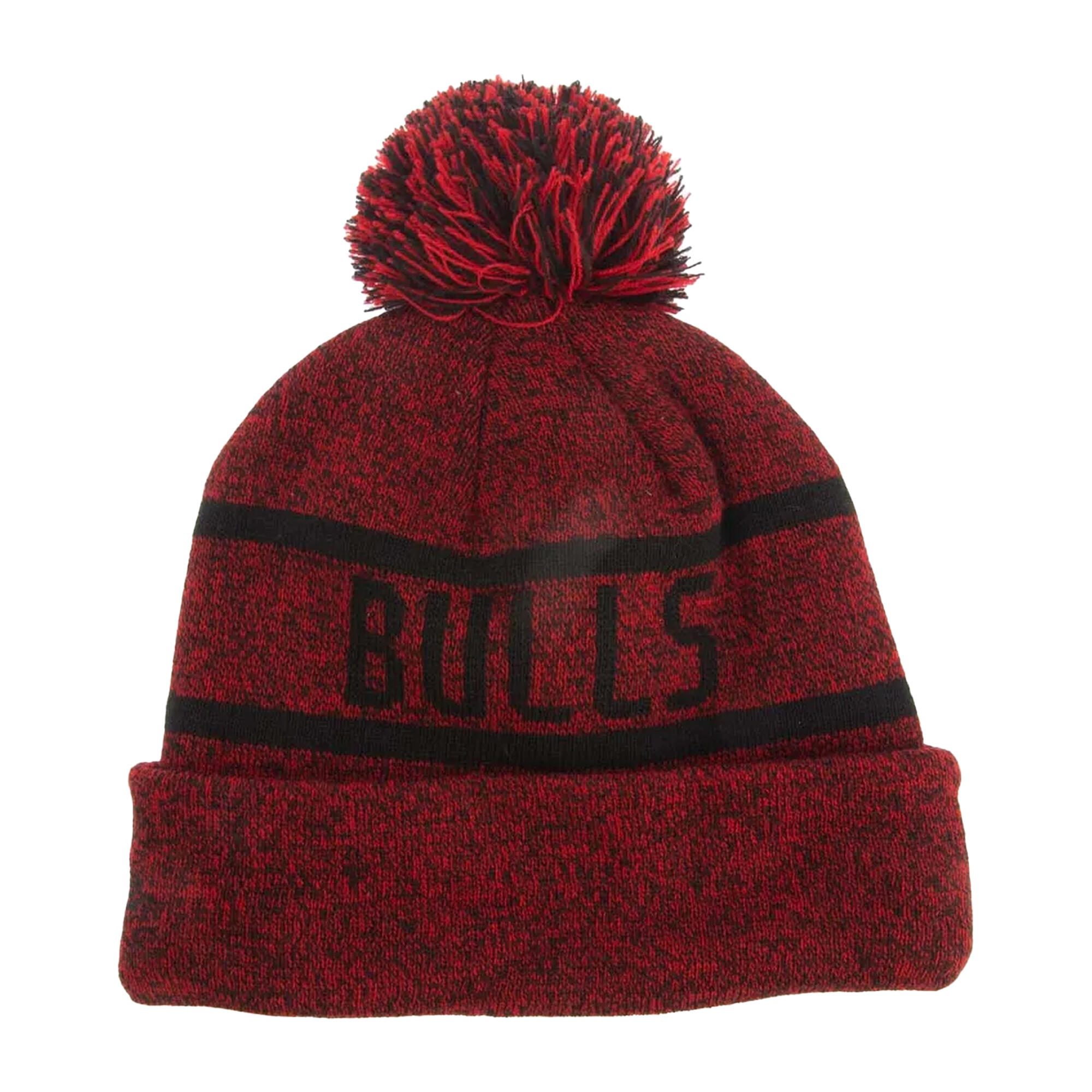 Jake Chicago Bulls Knitted Bobble Beanie (Red) 2/2
