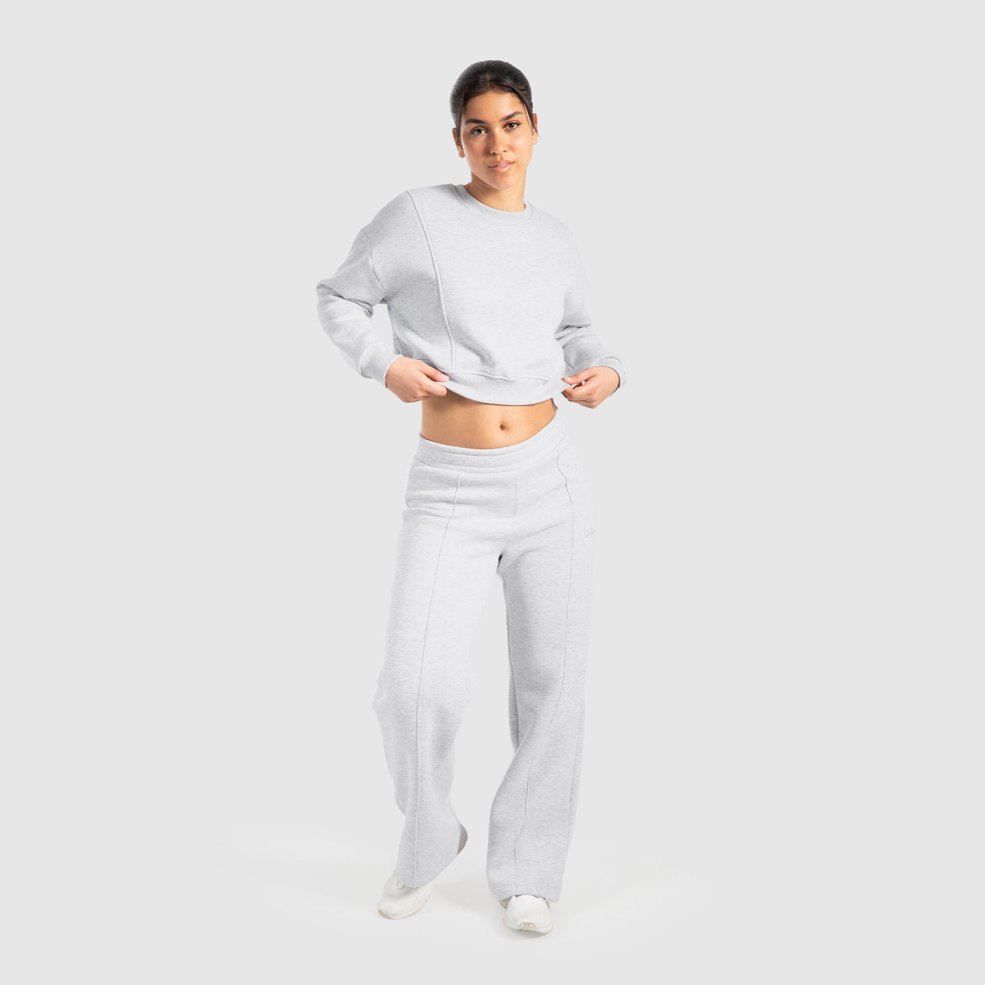 Damen Sweatshirt Siana Grau Melange 3/6