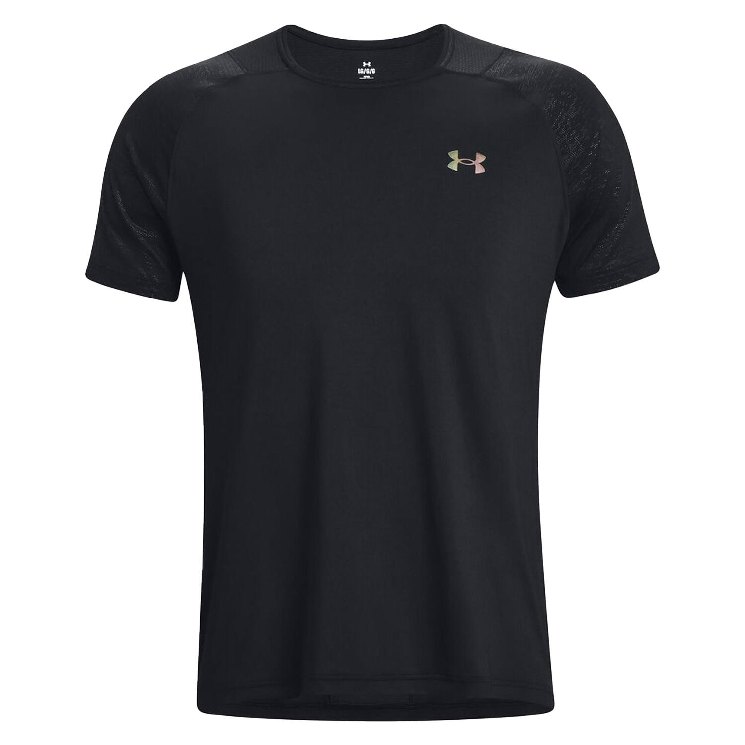 UNDER ARMOUR Mens Rush Embo TShirt (Black)