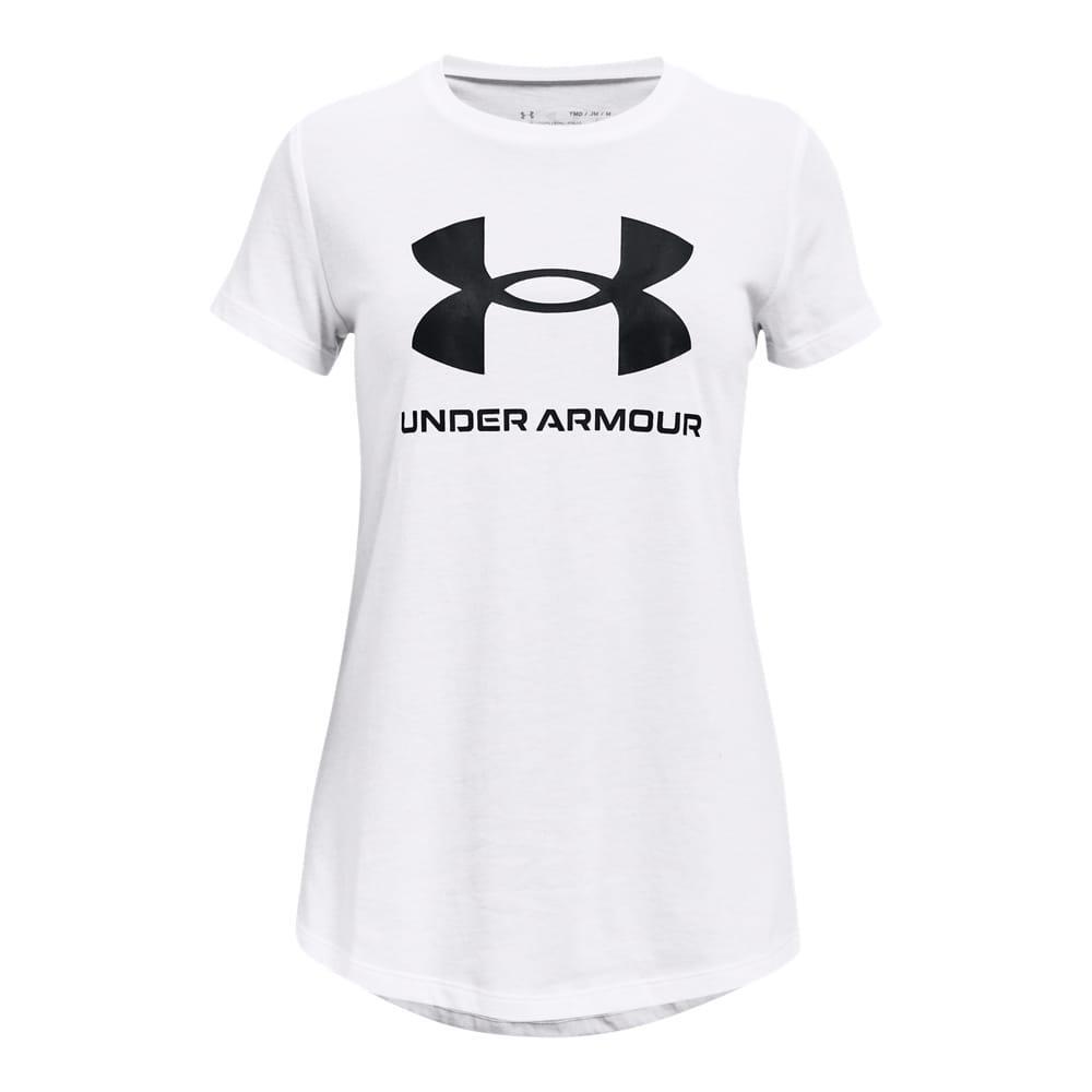 UNDER ARMOUR Maglietta Logo Bambini Under Armour Bianco