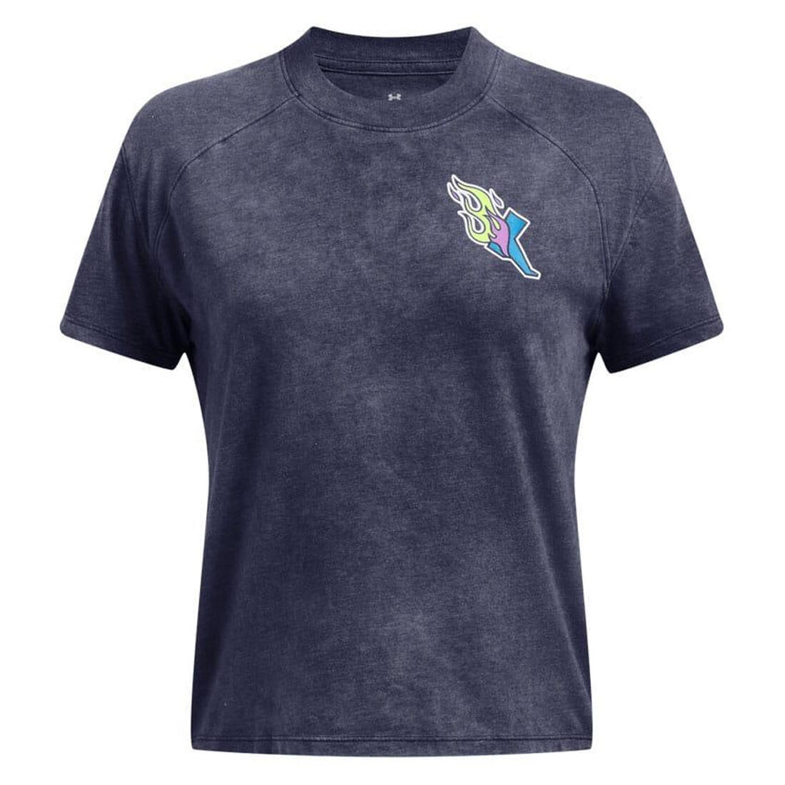 Womens/Ladies Launch ShortSleeved TShirt (Blue) 1/2