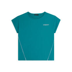 T-Shirt confort en tissu technique avec rebords contrastés