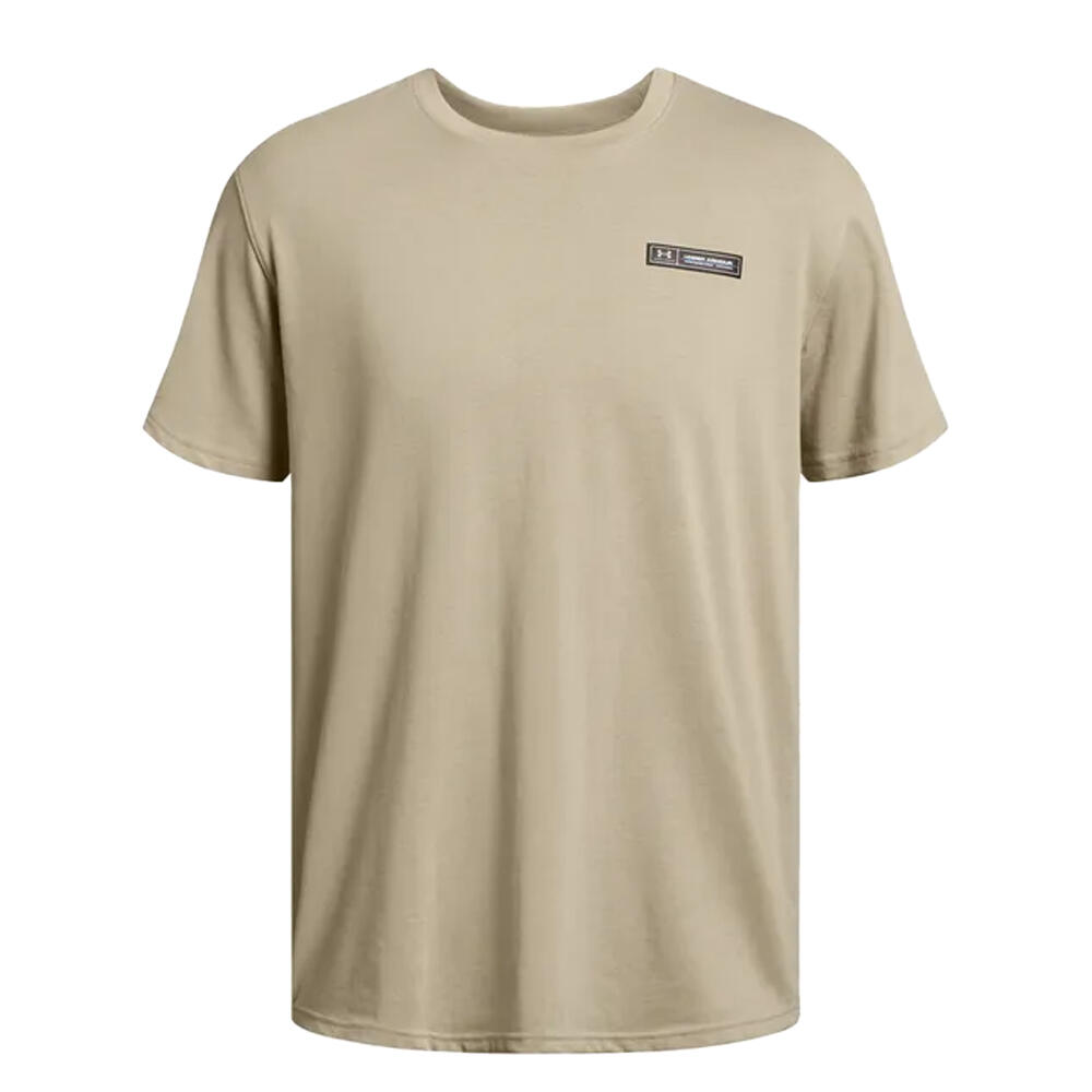 UNDER ARMOUR Mens Label Heavyweight TShirt (Brown)