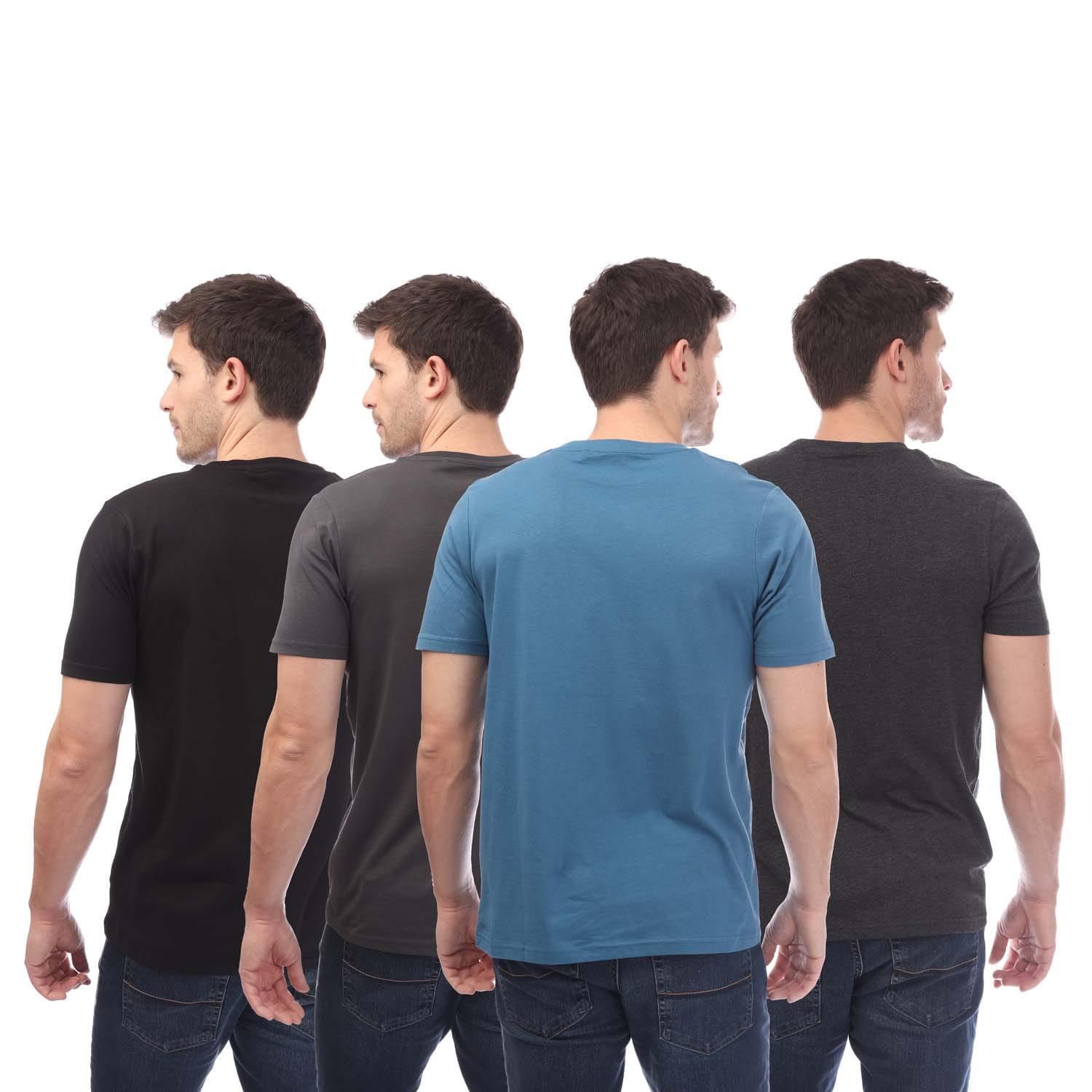 Mens Ryman Lounge TShirt (Pack of 3) (Black/Grey/Navy) 2/4