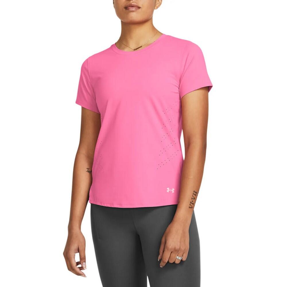 UNDER ARMOUR Womens/Ladies Launch Elite ShortSleeved TShirt (Pink)