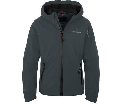 Regenjacke leicht wattiert, 12000 mm Wassersäule grau