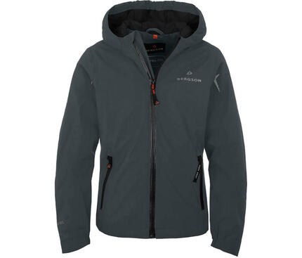 Regenjacke leicht wattiert, 12000 mm Wassersäule Schwarz