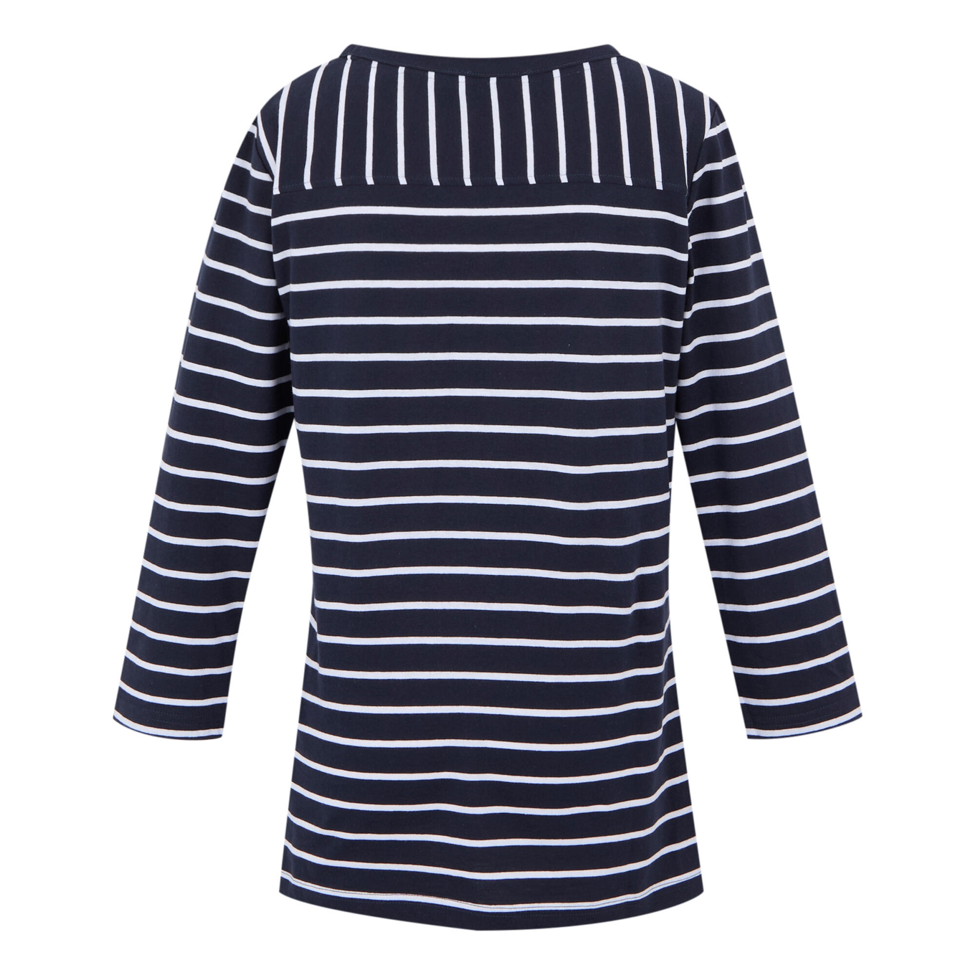 Tshirt Motif/style Rayé BAYLETTE Femme (Bleu Marine / Blanc) 2/5