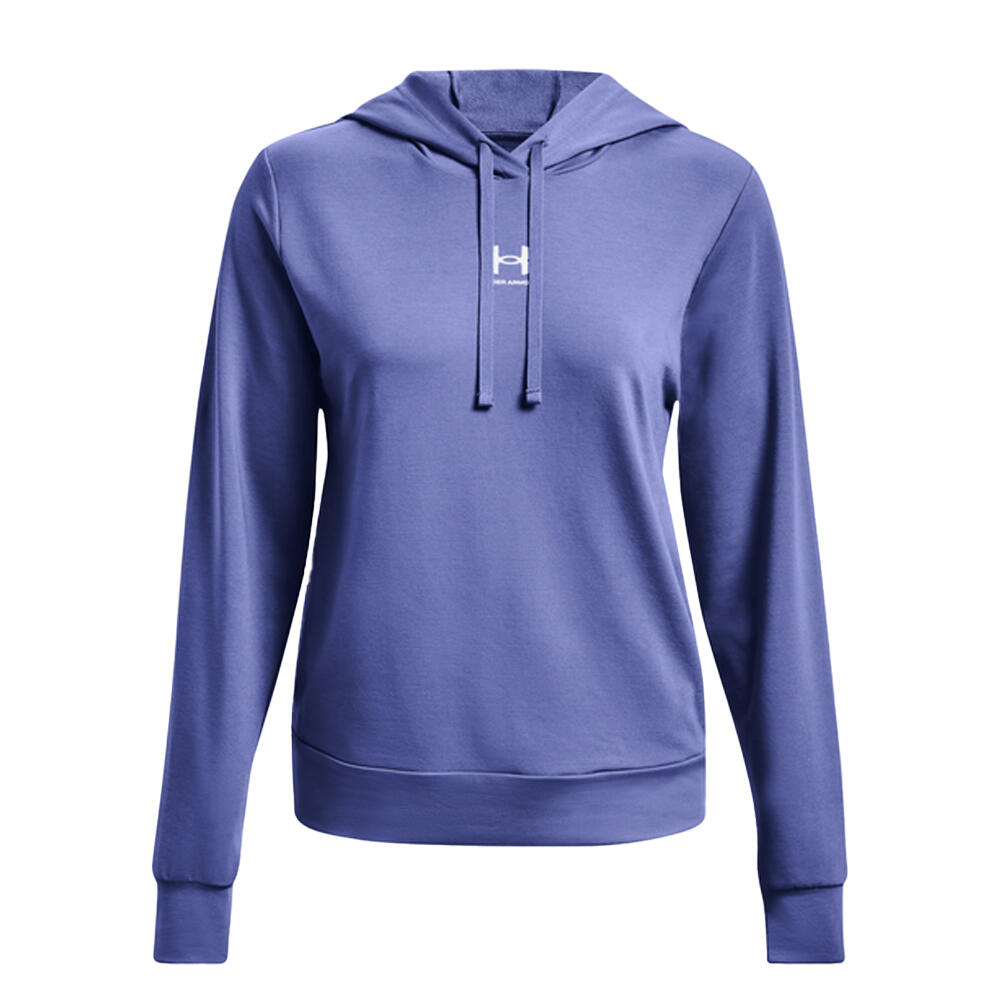 UNDER ARMOUR Womens/Ladies Rival Terry Hoodie (Blue)