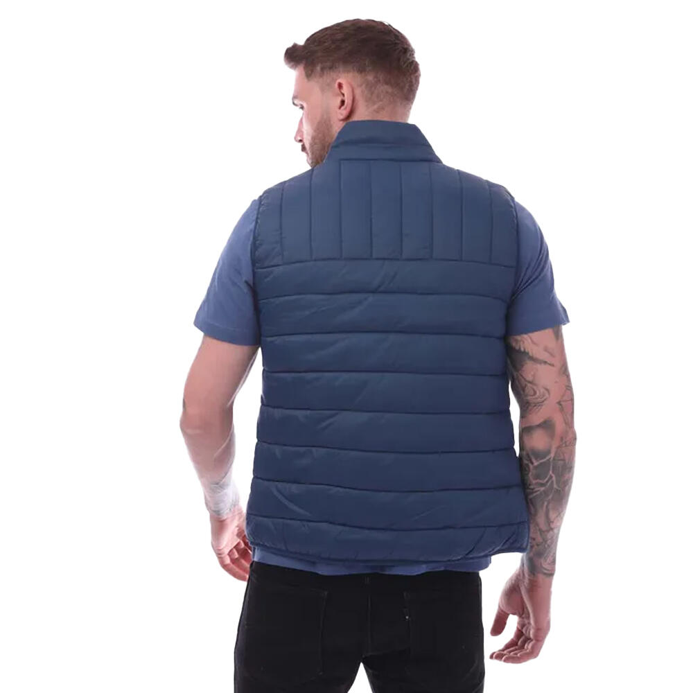 Mens Arsenal Wadded Gilet (Dark Blue) 2/3