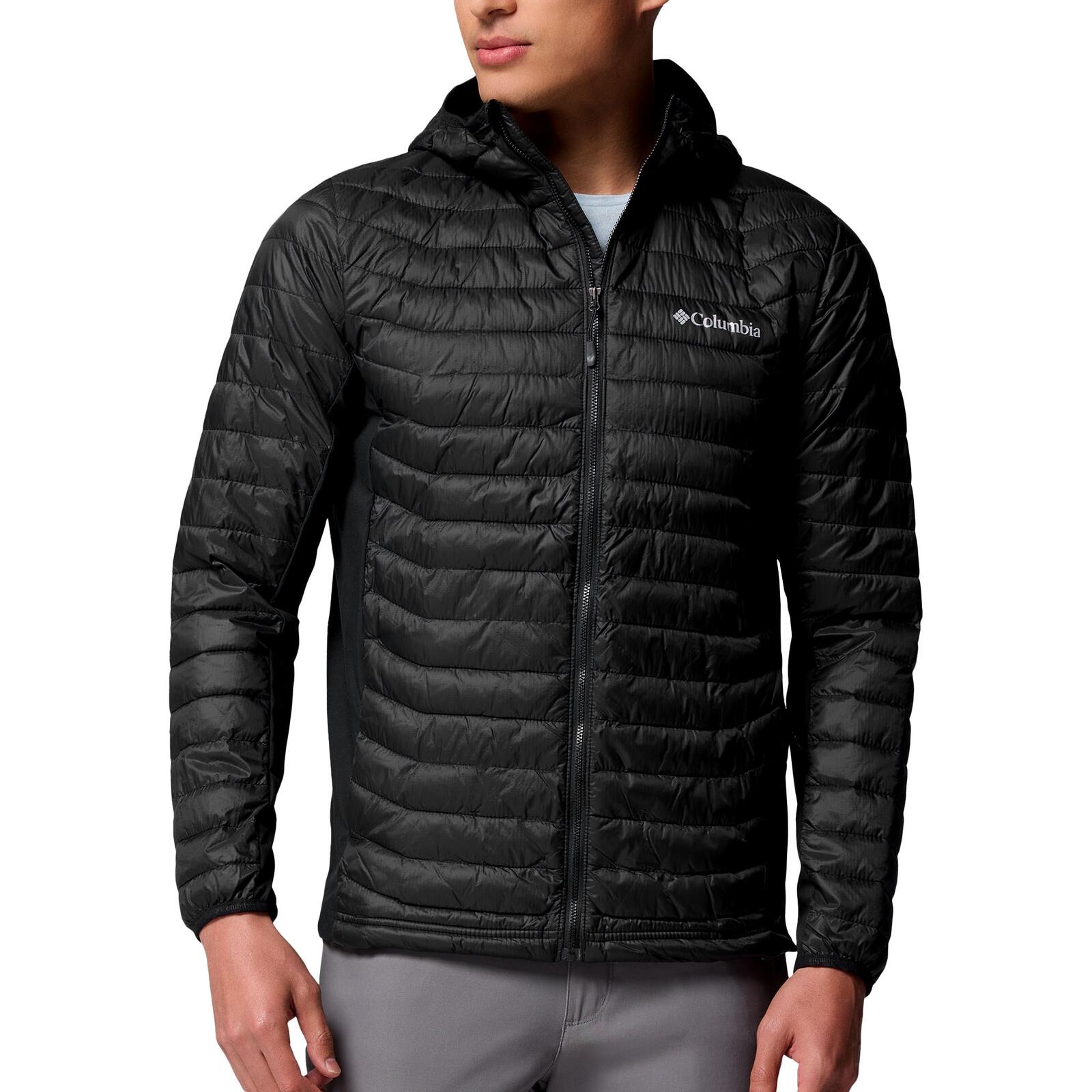 Steppjacke wärmend atmungsaktiv Herren - Powder Pass™ Hybrid Hooded Jacket 2/7