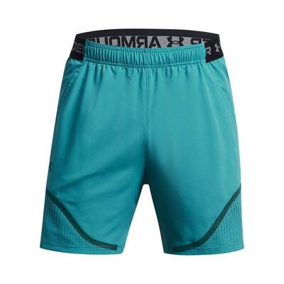 Heren vanish woven graphic shorts (blauw)
