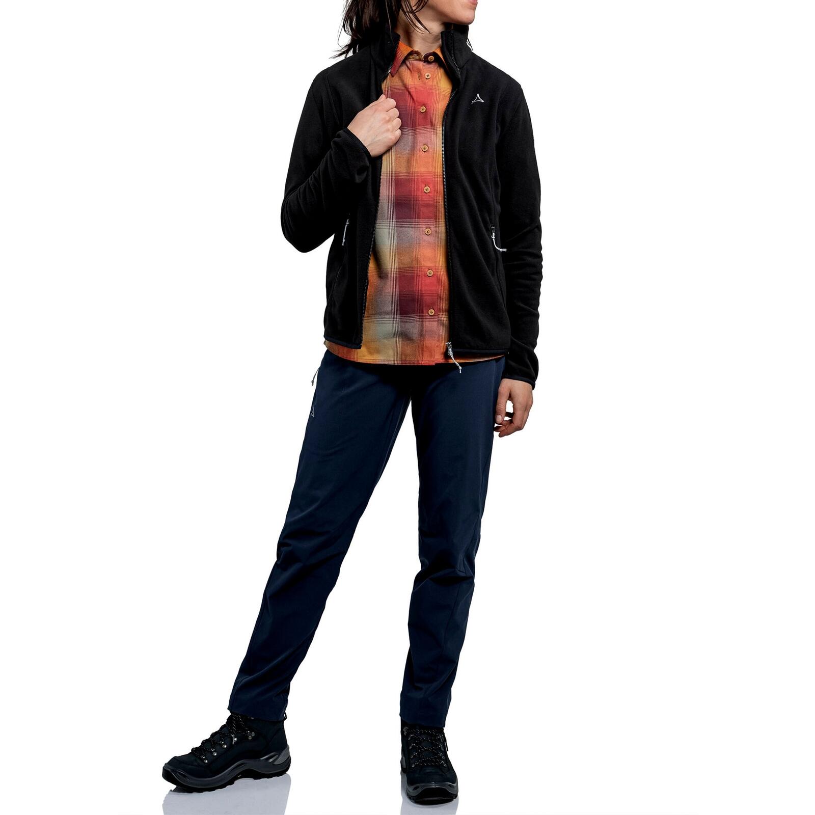 Fleecejacke wärmend schnelltrocknend Damen - Hiking Fleece Jacket Style Ash 5/6