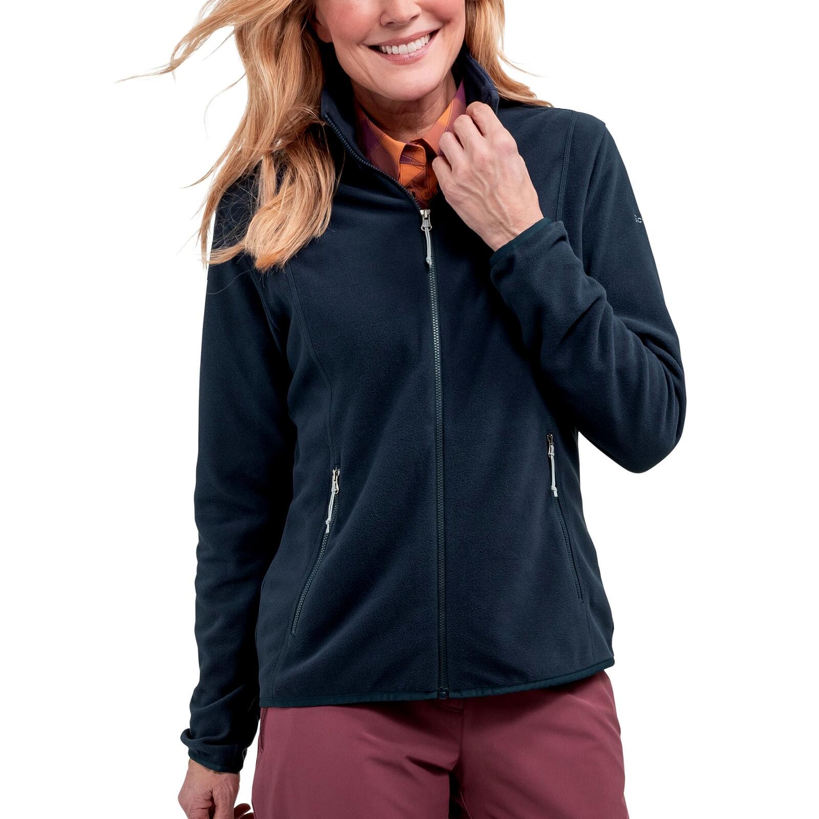 Fleecejacke wärmend schnelltrocknend Damen - Hiking Fleece Jacket Style Ash 2/6