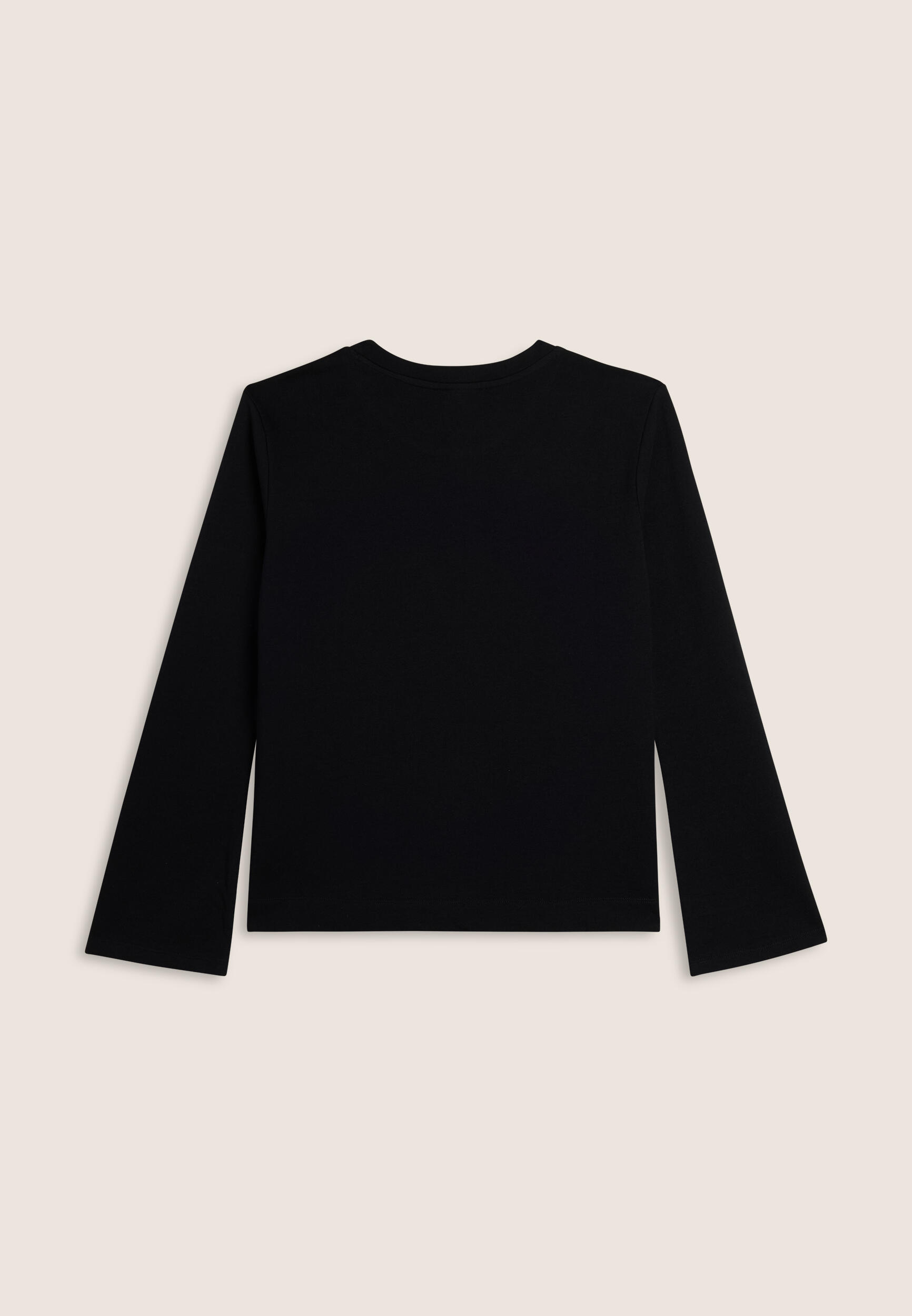 Felpa girocollo regular fit in french terry 2/3