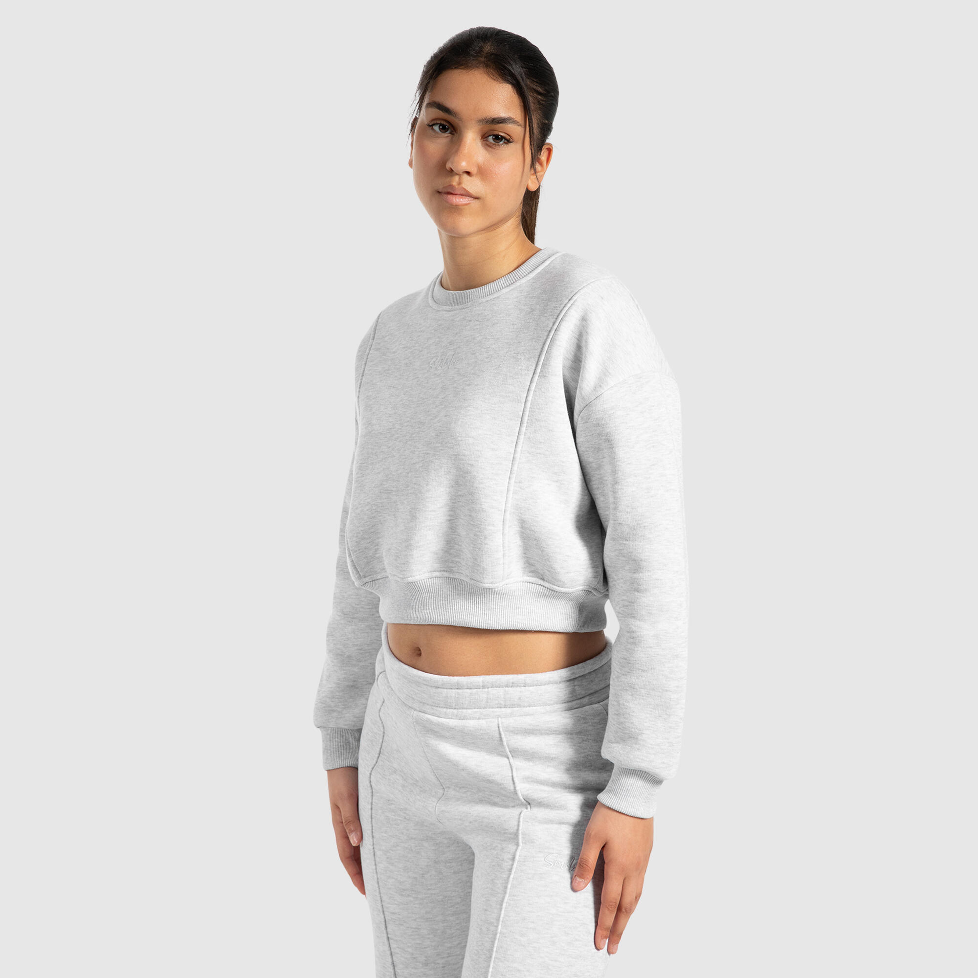 Damen Sweatshirt Siana Grau Melange 2/6