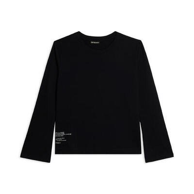 Felpa girocollo regular fit in french terry